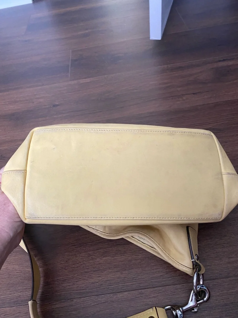 Coach Soft Yellow Leather Shoulder Hobo - Picture 3 of 6